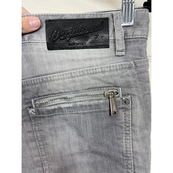 Dsquared2 Womens Made in Italy Cool Girl Gray Jean Grunge Modern Designer - Picture 8 of 14